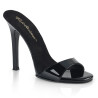 Fabulicious GALA-01S Black Patent High Heeled Mules