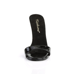 Fabulicious GALA-01S Black Patent High Heeled Mules