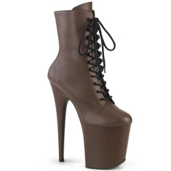 Pleaser FLAMINGO-1020 Mocha Vegan Leather Sale Women