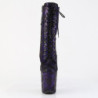 Pleaser FLAMINGO-1040SPF Purple Metallic Snake Print