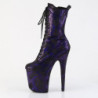 Pleaser FLAMINGO-1040SPF Purple Metallic Snake Print