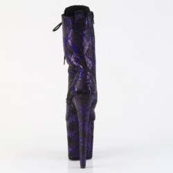 Pleaser FLAMINGO-1040SPF Purple Metallic Snake Print