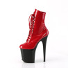Pleaser FLAMINGO-1020 Red Patent Black Sale Women