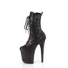 Pleaser FLAMINGO-1040SPF Black Metallic Snake Print