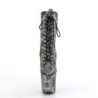 Pleaser FLAMINGO-1040SPF Silver Metallic Hologram Snake
