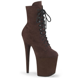 Pleaser FLAMINGO-1020FS Mocha Vegan Suede Sale Women