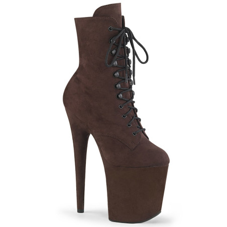 Pleaser FLAMINGO-1020FS Mocha Vegan Suede Sale Women