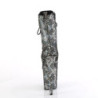 Pleaser FLAMINGO-1040SPF Silver Metallic Hologram Snake