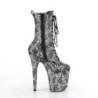 Pleaser FLAMINGO-1040SPF Silver Metallic Hologram Snake