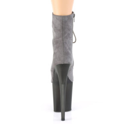 Pleaser FLAMINGO-1020FST Grey Vegan Suede Sale Women