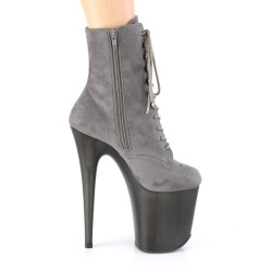 Pleaser FLAMINGO-1020FST Grey Vegan Suede Sale Women