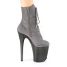 Pleaser FLAMINGO-1020FST Grey Vegan Suede Sale Women