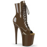 Pleaser FLAMINGO-1021 Mocha Patent Sale Women