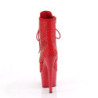 Pleaser ADORE-1020RM Red Vegan Suede Strass Mesh Sale