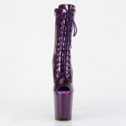 Pleaser FLAMINGO-1041GP Purple Glitter Patent Boots