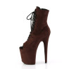 Pleaser FLAMINGO-1021FS Mocha Vegan Suede Sale Women