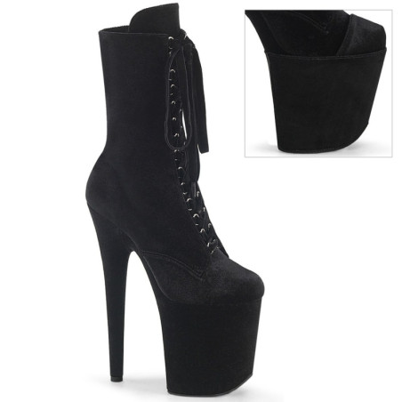 Pleaser FLAMINGO-1045VEL Ankle Boots