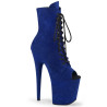 Pleaser FLAMINGO-1021FS Blue Vegan Suede Sale Women