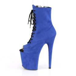 Pleaser FLAMINGO-1021FS Blue Vegan Suede Sale Women