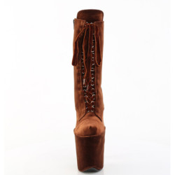 Pleaser FLAMINGO-1045VEL Brown Velvet Sale Women