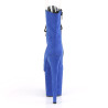 Pleaser FLAMINGO-1021FS Blue Vegan Suede Sale Women