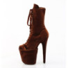 Pleaser FLAMINGO-1045VEL Brown Velvet Sale Women