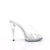 Fabulicious GLORY-501 Transparent High Heeled Mules