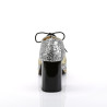 Funtasma ROCK-02 Silver Gold Glitter 70s Disco Shoes Men