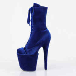 Pleaser FLAMINGO-1045VEL Blue Velvet Sale Women