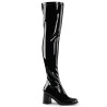 Funtasma GOGO-3000 Black Chunky Thigh High Boots