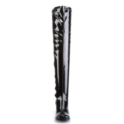 Funtasma GOGO-3000 Black Chunky Thigh High Boots