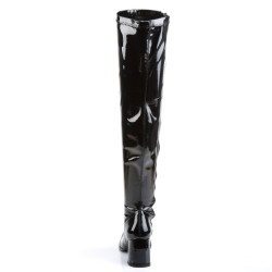 Funtasma GOGO-3000 Black Chunky Thigh High Boots
