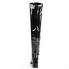 Funtasma GOGO-3000 Black Chunky Thigh High Boots