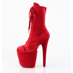 Pleaser FLAMINGO-1045VEL Red Velvet Sale Women