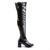Funtasma GOGO-3000 Black Chunky Thigh High Boots