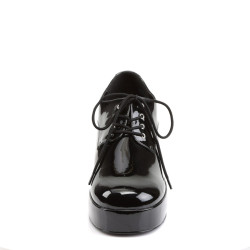 Funtasma JAZZ-02 Black Patent 70s Disco Shoes Men