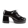 Funtasma JAZZ-02 Black Patent 70s Disco Shoes Men