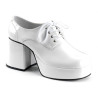 Funtasma JAZZ-02 White Patent 70s Disco Shoes Men