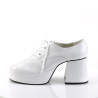 Funtasma JAZZ-02 White Patent 70s Disco Shoes Men