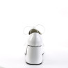 Funtasma JAZZ-02 White Patent 70s Disco Shoes Men