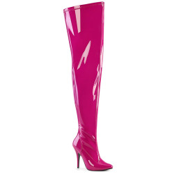 Pleaser SEDUCE-3000WC Pink Patent Thigh High Boots Men