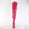 Pleaser SEDUCE-3000WC Pink Patent Thigh High Boots Men