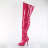 Pleaser SEDUCE-3000WC Pink Patent Thigh High Boots Men