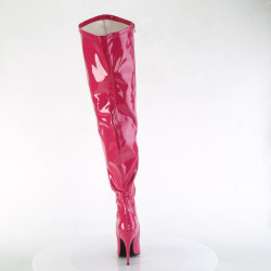 Pleaser SEDUCE-3000WC Pink Patent Thigh High Boots Men