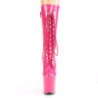Pleaser FLAMINGO-1050 Pink Patent Women's Ankle Boots