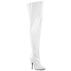 Pleaser SEDUCE-3000WC White Patent Sale Women