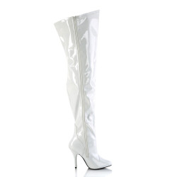 Pleaser SEDUCE-3000WC White Patent Sale Women