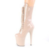 Pleaser FLAMINGO-1050 Nude Patent Women's Ankle Boots