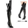 Pleaser SEDUCE-3082 Black Patent Sale Women