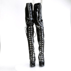 Pleaser SEDUCE-3082 Black Patent Sale Women